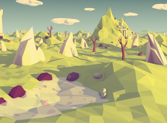 Wallpaper polygon, 4k, 5k wallpaper, landscape, nature, low poly, Abstract 4678311619